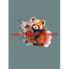 Látkový autorský  panel - KOLEKCE ČERVENÁ PANDA - 301-187
