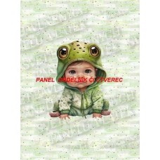 Látkový autorský  panel - KOLEKCE ŽABÁČEK  -  310-19