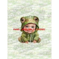 Látkový autorský  panel - KOLEKCE ŽABÁČEK  -  310-21