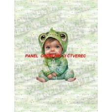 Látkový autorský  panel - KOLEKCE ŽABÁČEK  -  310-22