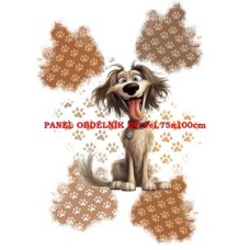 Látkový autorský  panel - KOLEKCE BLÁZNIVÍ PEJSCI  -  310-119