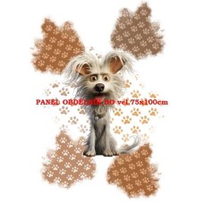 Látkový autorský  panel - KOLEKCE BLÁZNIVÍ PEJSCI,-  310-126