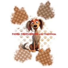 Látkový autorský  panel - KOLEKCE BLÁZNIVÍ PEJSCI,-  310-127