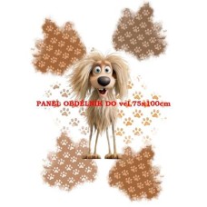 Látkový autorský  panel - KOLEKCE BLÁZNIVÍ PEJSCI,-  310-128