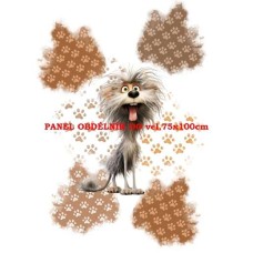 Látkový autorský  panel - KOLEKCE BLÁZNIVÍ PEJSCI,-  310-133