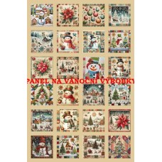 Látkový panel - varianty velikosti  334-164 s čísly