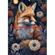 BAVLNĚNÝ PANEL liška 14x20 cm lpz423