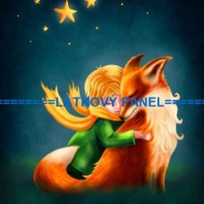 BAVLNĚNÝ PANEL Malý princ 40x40 cm  BSK-20