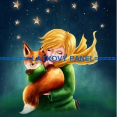 BAVLNĚNÝ PANEL Malý princ 30x30 cm    BSK-21