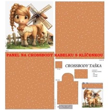 PANEL NA CROSSBODY TAŠTIČKU S KLÍČENKOU  / 511d-39