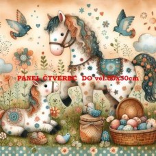 bavlněný panel 40x40 cm  flp638