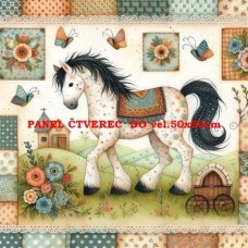 bavlněný panel 40x40 cm  flp639