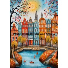 BAVLNĚNÝ PANEL Amsterdam 11x15 cm  zpf753