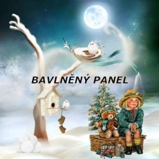 Bavlněná látka - panel U253