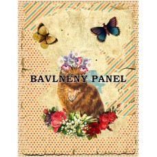 Bavlněná látka-panel A6183