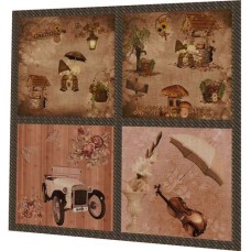 BAVLNĚNÝ PANEL - SADA 23 x 24,5 cm  GS503