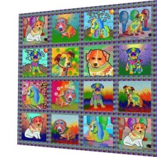 BAVLNĚNÝ PANEL - SADA 45 x 45 cm  4VNS165