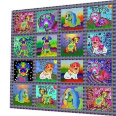 BAVLNĚNÝ PANEL - SADA 45 x 45 cm  4VNS166