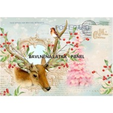 Bavlněná látka-panel DIGITÁLNÍ TISK  a8053