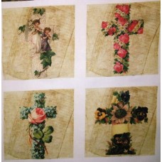 Bavlněný panel - sada 19 x 19 cm  VES151