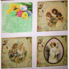 Bavlněný panel - sada 19 x 19 cm  VES157
