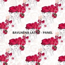 BAVLNĚNÝ PANEL - 15 x 15 cm KOLEKCE LOVE   FCM171