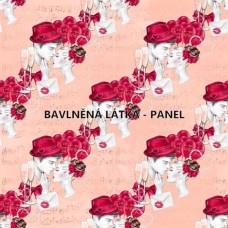 BAVLNĚNÝ PANEL - 15 x 15 cm KOLEKCE LOVE   FCM174
