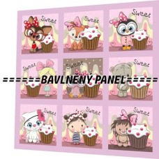 BAVLNĚNÝ PANEL - SADA 47 X 47 CM  NP-72