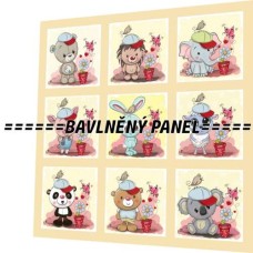 BAVLNĚNÝ PANEL - SADA 47 X 47 CM  NP-86