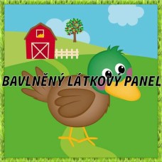 BAVLNĚNÝ PANEL - KOLEKCE NA STATKU2 - 25x25 cm 2pex2