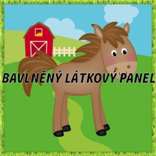 BAVLNĚNÝ PANEL - KOLEKCE NA STATKU2 - 25x25 cm 2pex4