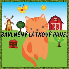 BAVLNĚNÝ PANEL - KOLEKCE NA STATKU3 - 25x25 cm 3pex16