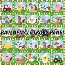 BAVLNĚNÝ PANEL - KOLEKCE NA STATKU4 - 47x47 cm 4pex SADA