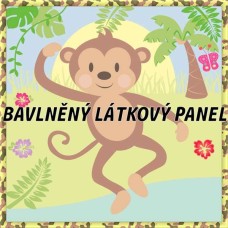 BAVLNĚNÝ PANEL - KOLEKCE DŽUNGLE - 25x25 cm 8pex5