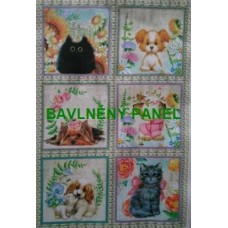 BAVLNĚNÁ LÁTKA - panel 26 x 39 cm  FNP114
