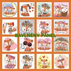 BAVLNĚNÝ PANEL - SADA 35 X 35 CM  NP-193