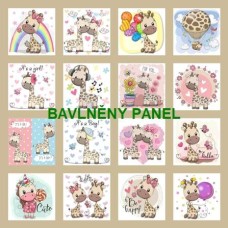 BAVLNĚNÝ PANEL - SADA 35 X 35 CM  NP-199