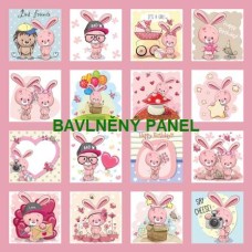 BAVLNĚNÝ PANEL - SADA 35 X 35 CM  NP-201