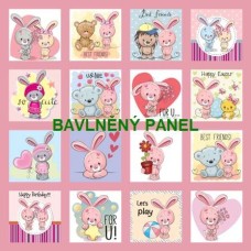 BAVLNĚNÝ PANEL - SADA 35 X 35 CM  NP-203