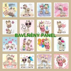 BAVLNĚNÝ PANEL - SADA 35 X 35 CM  NP-204