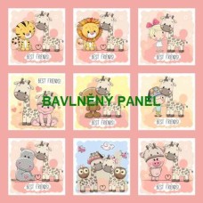 BAVLNĚNÝ PANEL - SADA 35 X 35 CM  NP-205a