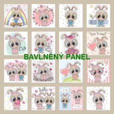 BAVLNĚNÝ PANEL - SADA 35 X 35 CM  NP-207