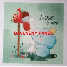 BAVLNĚNÝ PANEL DĚTSKÝ 10 x 10 cm   DOF235