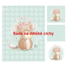 Autorská sada bavlněných panelů na peřinku č.27