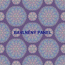 Bavlněný panel - mandala 35 x 35 cm/varianty velikostí/  156-75