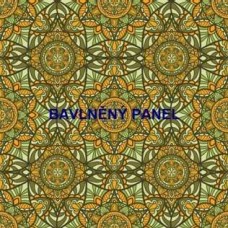 Bavlněný panel - mandala 35 x 35 cm/varianty velikostí/  156-83