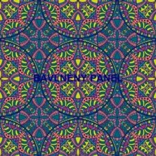 Bavlněný panel - mandala 35 x 35 cm/varianty velikostí/  156-93