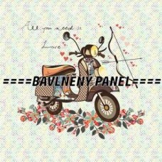 Látkový panel - varianty materiálu a velikosti - čtvercový  155-37