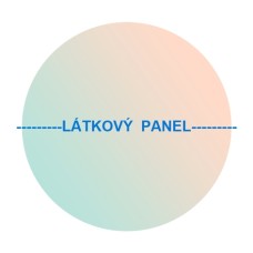 Kulatý panel bavlněný-  varianty velikosti , kód 195-5zd