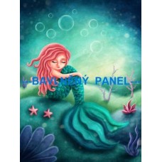 Bavlněný panel - MOŘSKÁ VÍLA  -  196-7